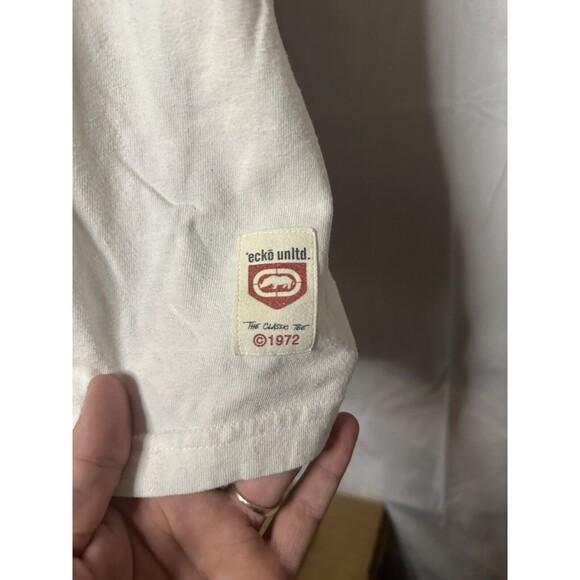 Y2K Ecko Unlimited  Statue of Liberty Spray Paint Graffiti T Shirt - Picture 5 of 6